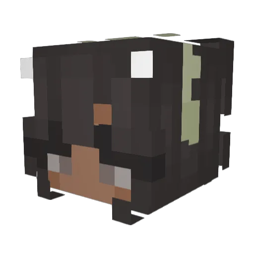 AzadRicha Minecraft avatar head, 3D render