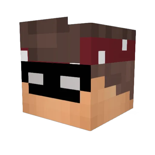 AzadYHYM Minecraft avatar head, 3D render
