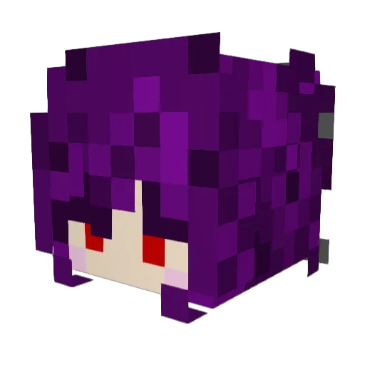 Azaerlith Minecraft avatar head, 3D render