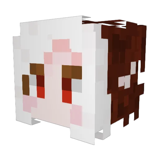 Azaezar Minecraft avatar head, 3D render