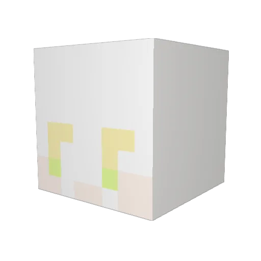 Azahar Minecraft avatar head, 3D render