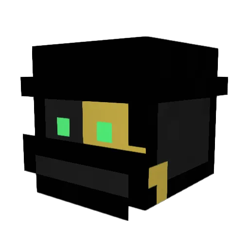 AzaiDesu Minecraft avatar head, 3D render