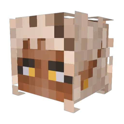 AzaiOttoDrek Minecraft avatar head, 3D render