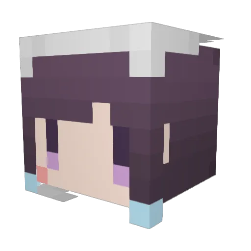 Azalea38 Minecraft avatar head, 3D render