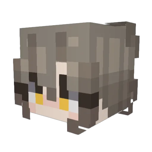 Azalex_22 Minecraft avatar head, 3D render