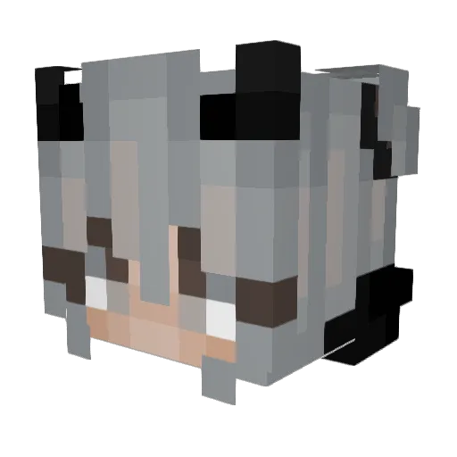 Azalia19 Minecraft avatar head, 3D render