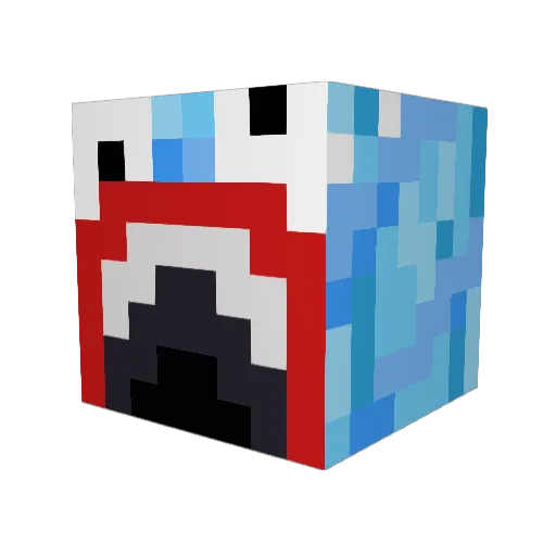 Azandor Minecraft avatar head, 3D render