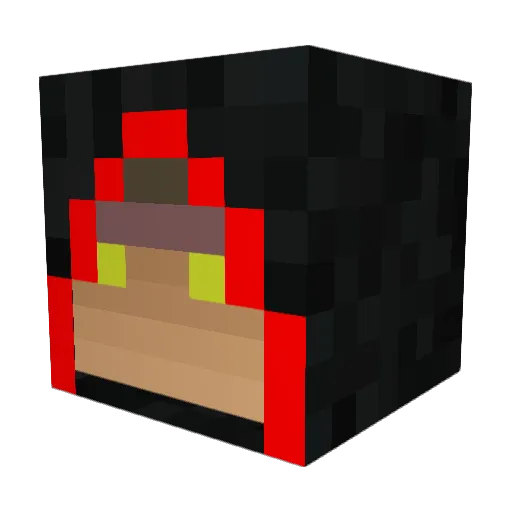 Azarael01 Minecraft avatar head, 3D render