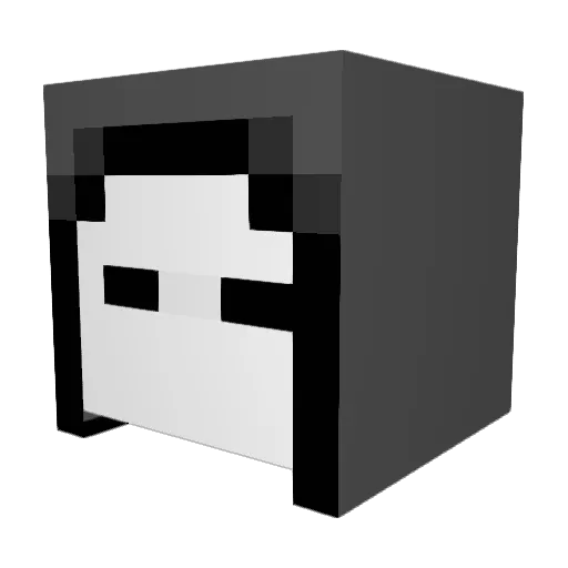 Azarch_ Minecraft avatar head, 3D render