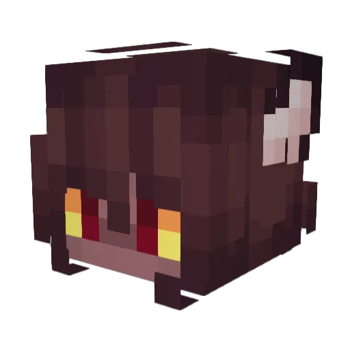 Azari222 Minecraft avatar head, 3D render