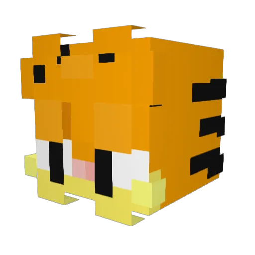 Azarias_X Minecraft avatar head, 3D render