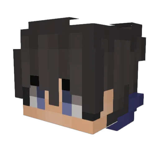 Azarto Minecraft avatar head, 3D render
