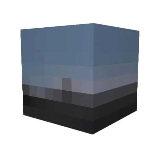 Azataro Minecraft avatar head, 3D render