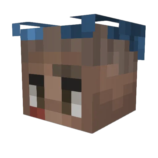 Azatraht Minecraft avatar head, 3D render