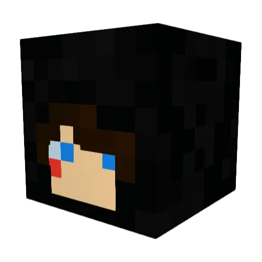 Azayakachan Minecraft avatar head, 3D render