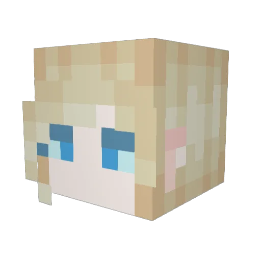 AzazelDemon04 Minecraft avatar head, 3D render