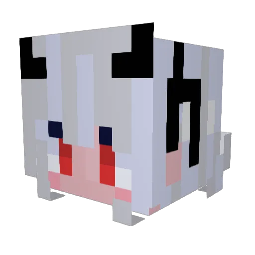 Azazel_Angel Minecraft avatar head, 3D render