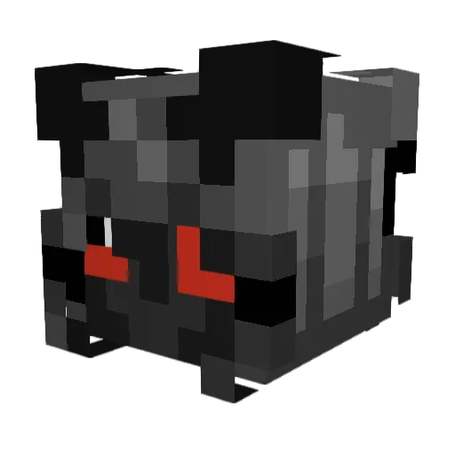 Azazel_F Minecraft avatar head, 3D render