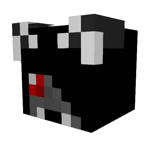Azazel_FTL Minecraft avatar head, 3D render