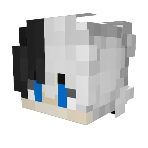 Azazeltopik Minecraft avatar head, 3D render
