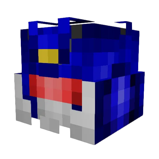 Azbazel Minecraft avatar head, 3D render