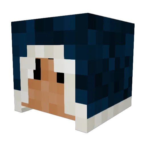 Azconret Minecraft avatar head, 3D render