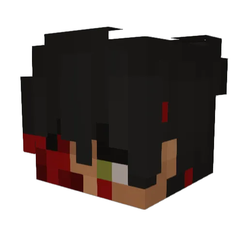 Azdy Minecraft avatar head, 3D render
