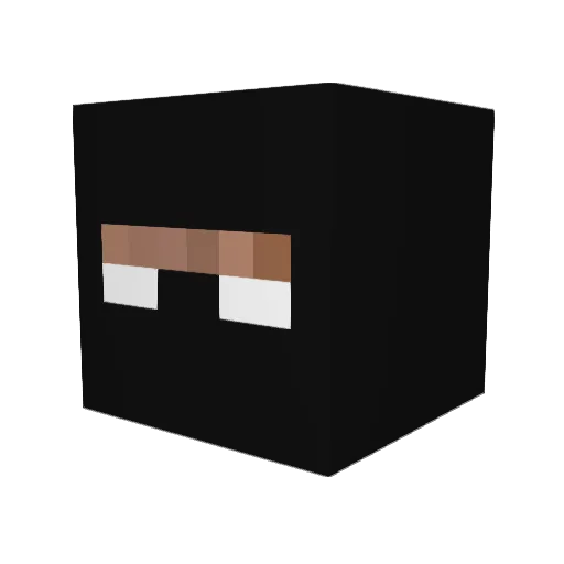 AzeMC Minecraft avatar head, 3D render
