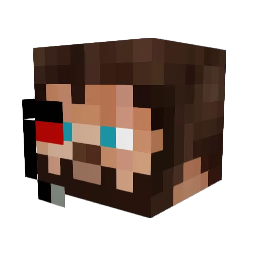 Azel5200 Minecraft avatar head, 3D render