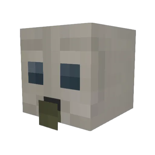 Azeleon Minecraft avatar head, 3D render