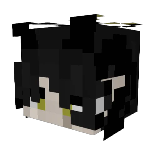 Azeltar Minecraft avatar head, 3D render