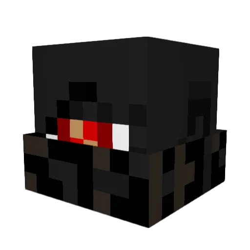 AzenoX Minecraft avatar head, 3D render