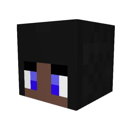 AzerinWolf Minecraft avatar head, 3D render