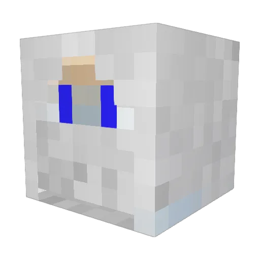 Azert_Fr Minecraft avatar head, 3D render