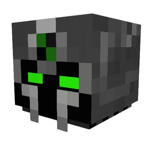 Azertec Minecraft avatar head, 3D render
