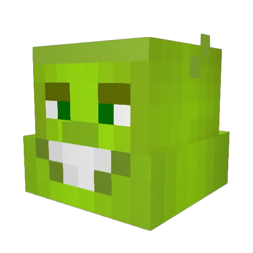 Azerty19 Minecraft avatar head, 3D render