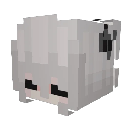 Azeyra Minecraft avatar head, 3D render