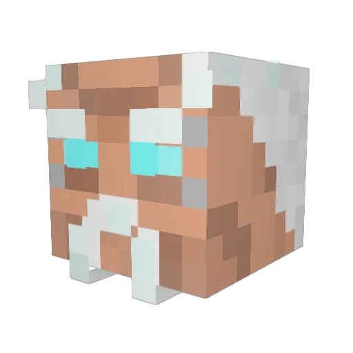 Azfy Minecraft avatar head, 3D render