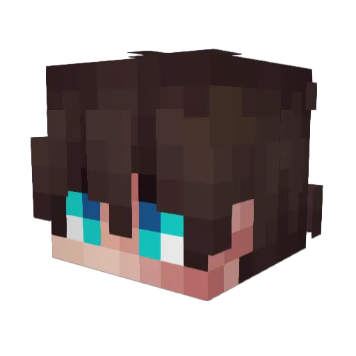 Azharus Minecraft avatar head, 3D render