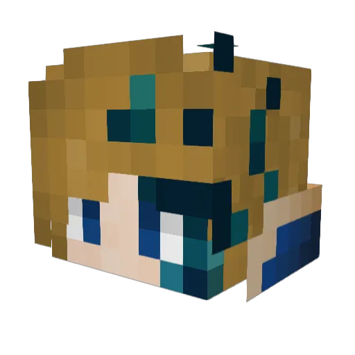 Minecraft-Avatar von Azhur_: Kopf als 3D-Render