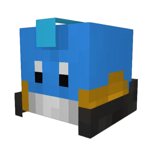 Azhvery Minecraft avatar head, 3D render