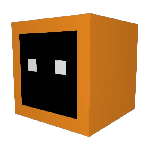 Azi7 Minecraft avatar head, 3D render