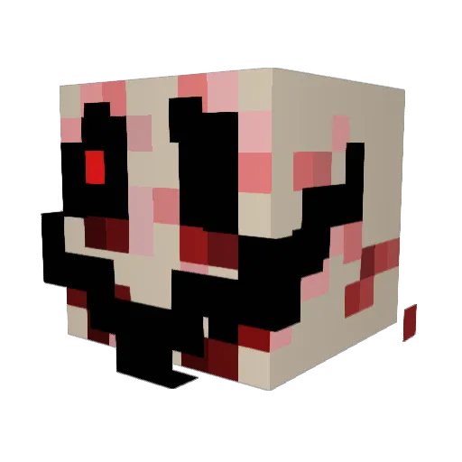 Aziankevvv Minecraft avatar head, 3D render