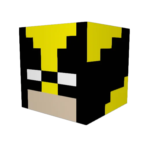 Azila Minecraft avatar head, 3D render