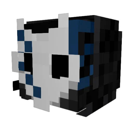 Azilyahh Minecraft avatar head, 3D render