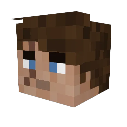 Azion_360 Minecraft avatar head, 3D render