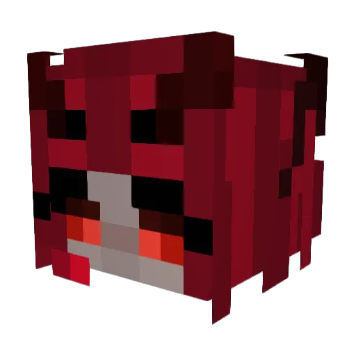 Aziraphale_01 Minecraft avatar head, 3D render