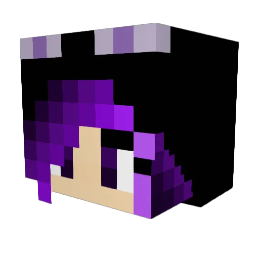 Azirephale Minecraft avatar head, 3D render