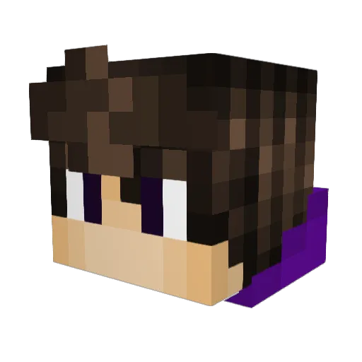 Azitir Minecraft avatar head, 3D render