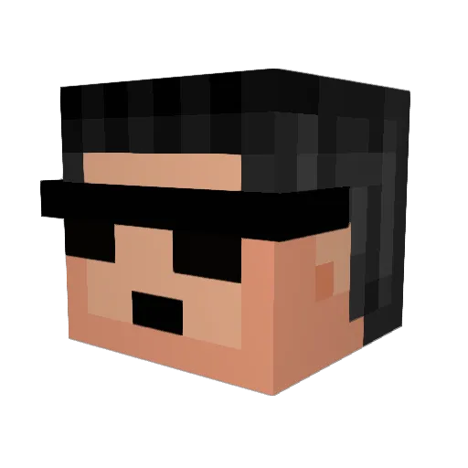 AzizSane10 Minecraft avatar head, 3D render